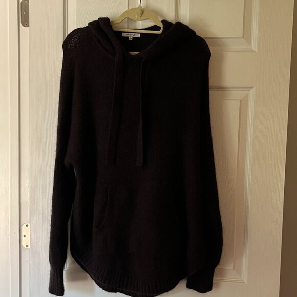 Madewell Oversized Hoodie Sweater in Heather Raisin. Size Medium. Like New. - Picture 5 of 7